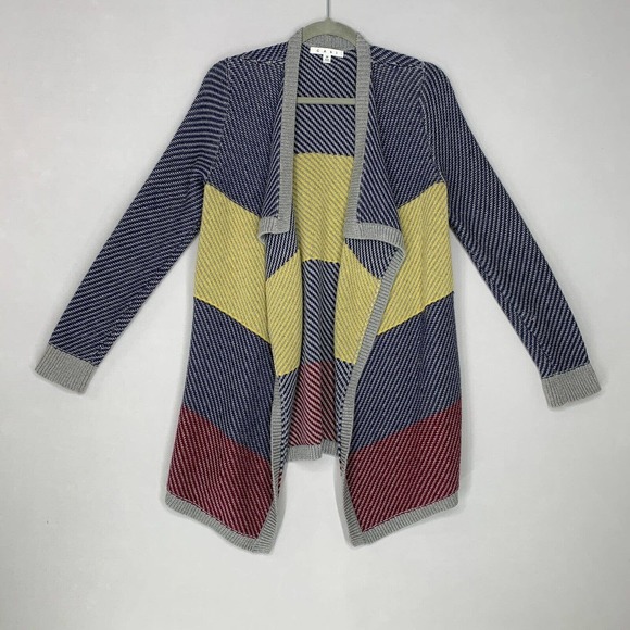 CAbi Sweaters - Cabi Blanket Cardigan Sweater M Women Waterfall Chunky Color Block #467